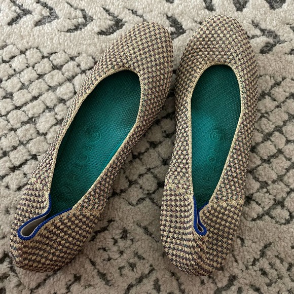 Rothy’s multi metallic round toe flats size 8.5 - Picture 1 of 4